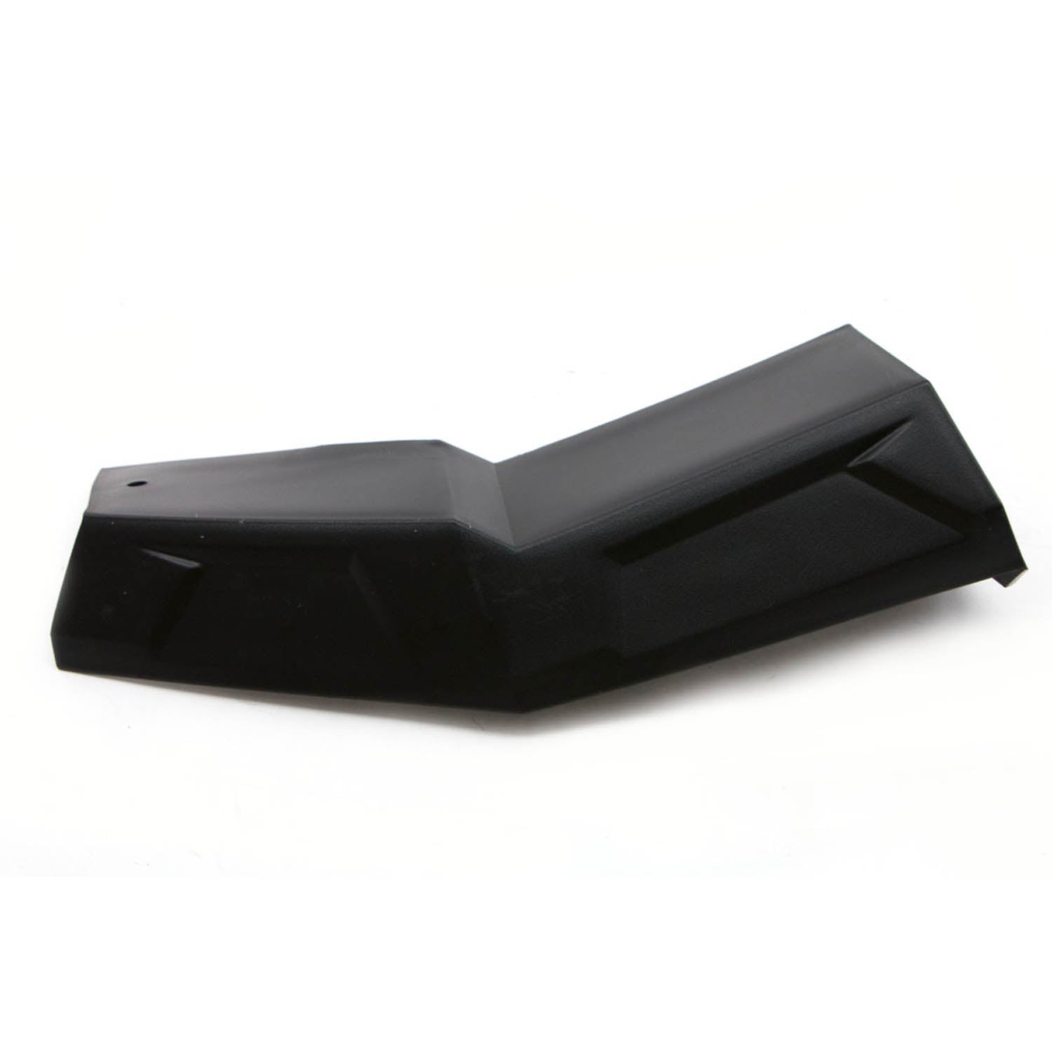Gloss black angular rear fender flare with smooth finish for Polaris UTVs.