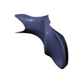 Matte black low-profile motorcycle seat with smooth, contoured curves designed for Polaris Victory Vision models.
