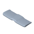 Glossy black molded plastic seat bottom with contoured design for Polaris Ranger UTVs.