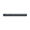 Black cylindrical metal rocker shaft with multiple evenly spaced holes along its length.