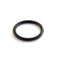 Black circular rubber O-ring seal designed for hydraulic systems.