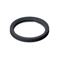 Black rubber main seal ring with smooth outer surface and grooved inner edge, 80 mm diameter.