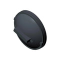 Black round plastic driving light bulb cover with a raised horizontal tab on one side.