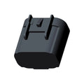Matte black rectangular diagnostic cover with integrated clip and angled edges.