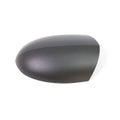 Matte black, smooth, oval-shaped headlight bucket cover with a slightly tapered end.