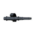Black metal balance shaft with splined and smooth cylindrical sections, designed for motorcycle engine assembly.