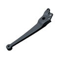 Polished metal shift pedal lever with mounting holes and smooth, tapered design.