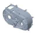 Gray metal inner clutch cover with multiple mounting points and circular openings for Polaris UTV.