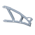 Gray metal front left door frame mat with angular design and mounting holes for Polaris UTVs.