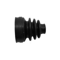 Black rubber CV boot with accordion-style ridges for flexible protection.