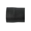 Black rubber air outlet clutch hose with smooth surface and cylindrical shape.