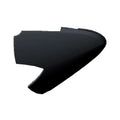 A black, smooth, and curved Airbox Cover Panel by Polaris is displayed against a white background, showcasing a sleek design similar to other OEM Victory motorcycle parts.