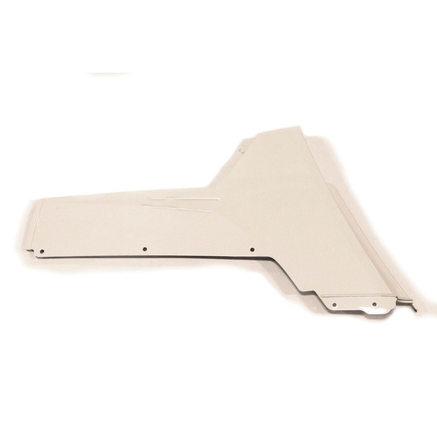 White rear fender for Polaris UTV with smooth, durable plastic construction and mounting points.