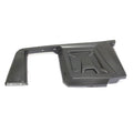 Gloss black right front fender for Polaris Ranger with angular molded plastic design.