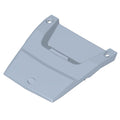 Gloss black center hood panel with smooth finish and mounting holes for Polaris RZR models.