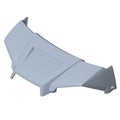 Sagebrush green metallic hood panel for Polaris Ranger UTV with angular design and mounting tabs.
