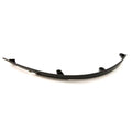 Glossy black curved motorcycle rear fender closeout panel with mounting brackets.