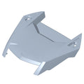 Glossy pearl black center hood for Polaris off-road vehicle with angular design and mounting holes.
