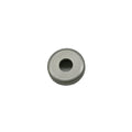 Round silver metal ABS ring with central hole and smooth finish.
