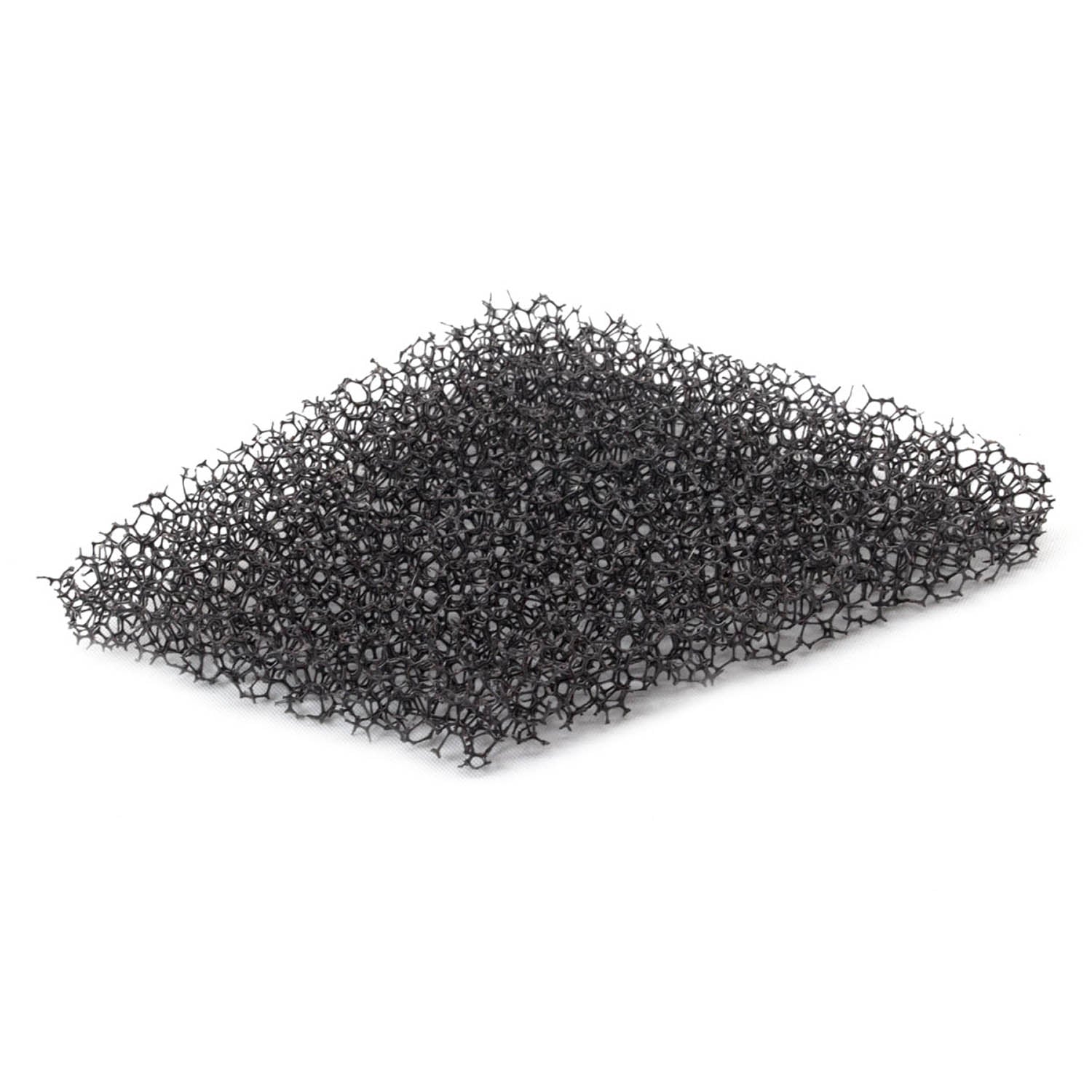 Black porous foam square clutch filter with open-cell texture designed for off-road vehicles.