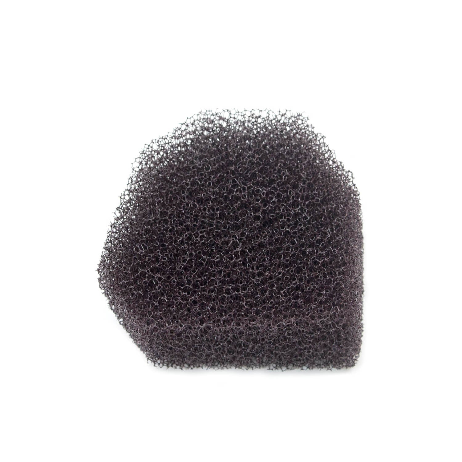 Black porous foam engine filter with irregular pentagon shape for Polaris RZR-570 series.