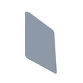 Gray triangular left mesh intake cover with rounded corners for Polaris Ranger vehicles.