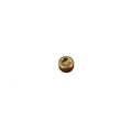 Small brass threaded plug with a red sealing ring, 1/2-14 NPT size for Polaris vehicles.