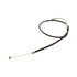 The Victory Clutch Cable by Polaris, featuring a black and silver design with a metal tip, is coiled in a loop on a white background—compatible as an OEM Victory motorcycle part from Witchdoctors.