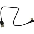 Phone Charging Adapter Cable USB to 90 Degree USBc - 12" by RidePower
