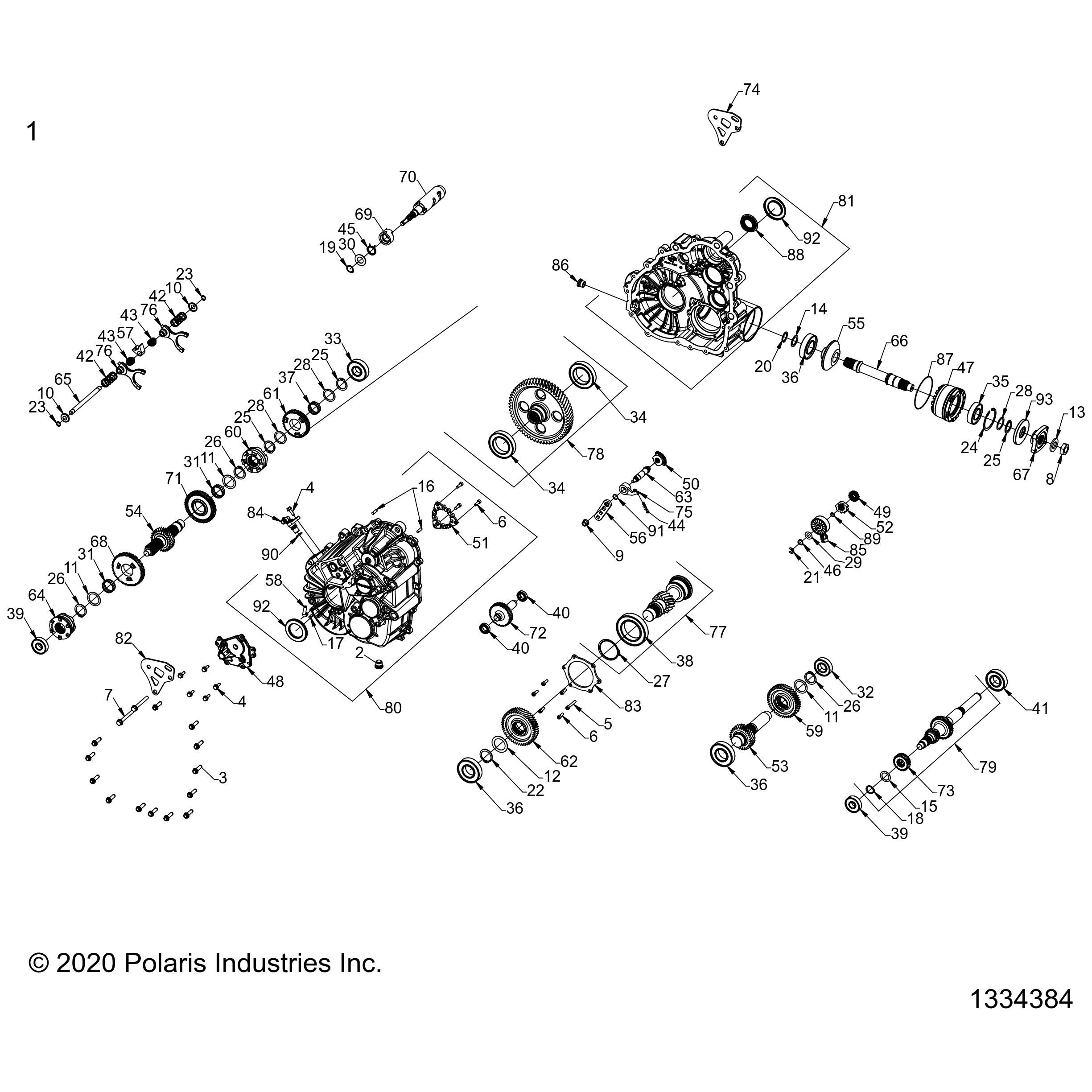 Pinion Subassembly by Polaris 3235820 OEM Hardware P3235820 Off Road Express