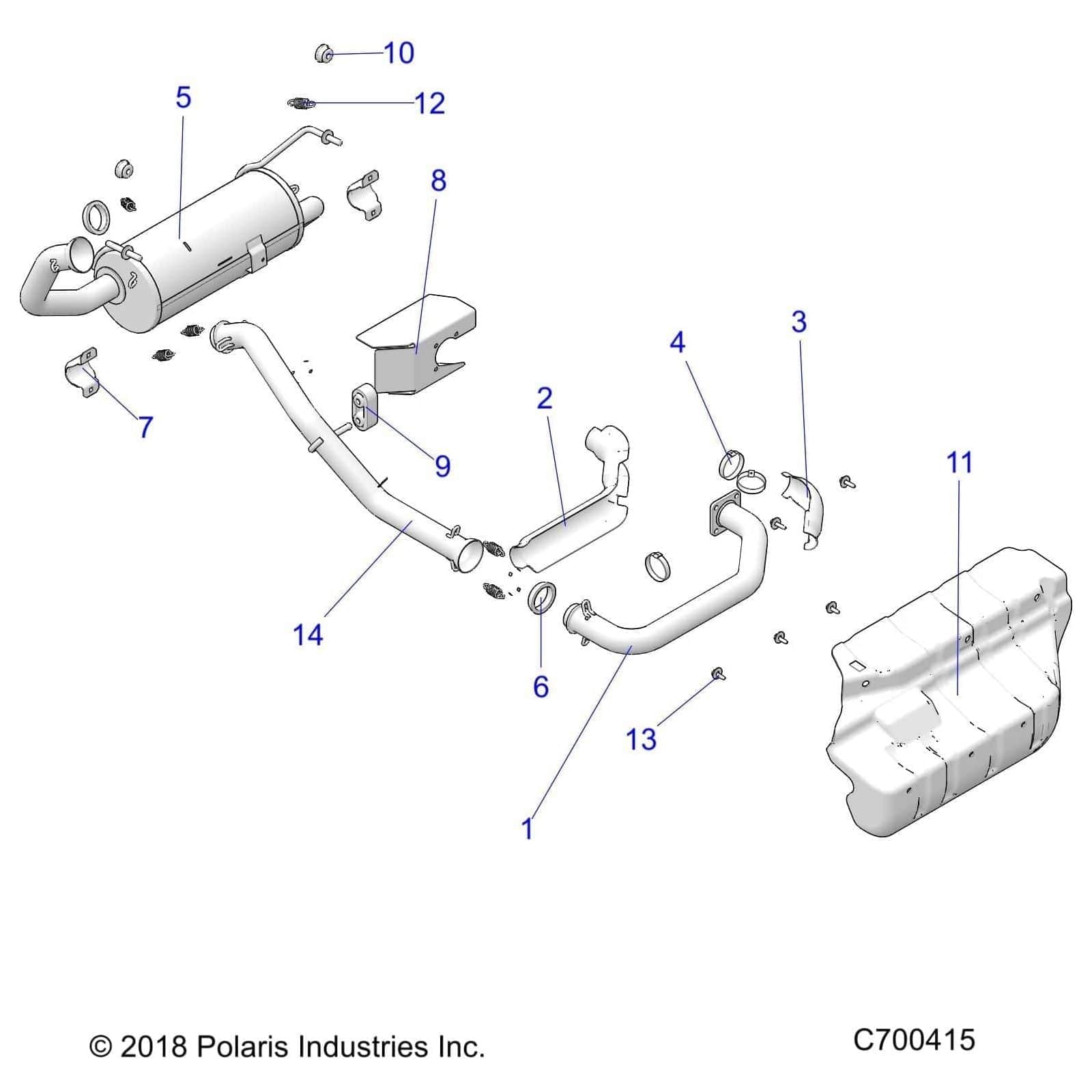 Pipe Weld, Mid by Polaris 1263226 OEM Hardware P1263226 Off Road Express
