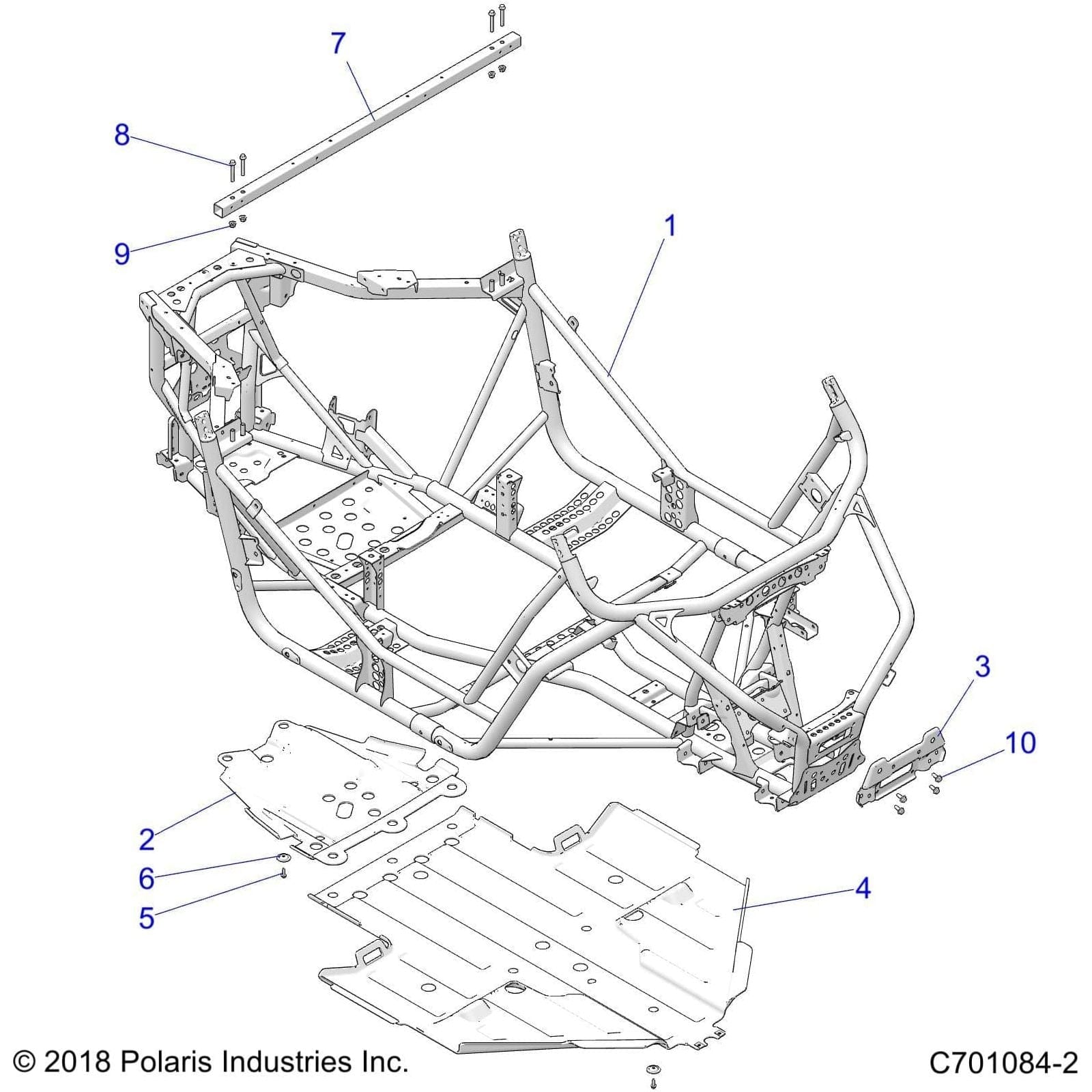 Plate-Skid,Blk by Polaris 5457487-070 OEM Hardware P5457487-070 Off Road Express