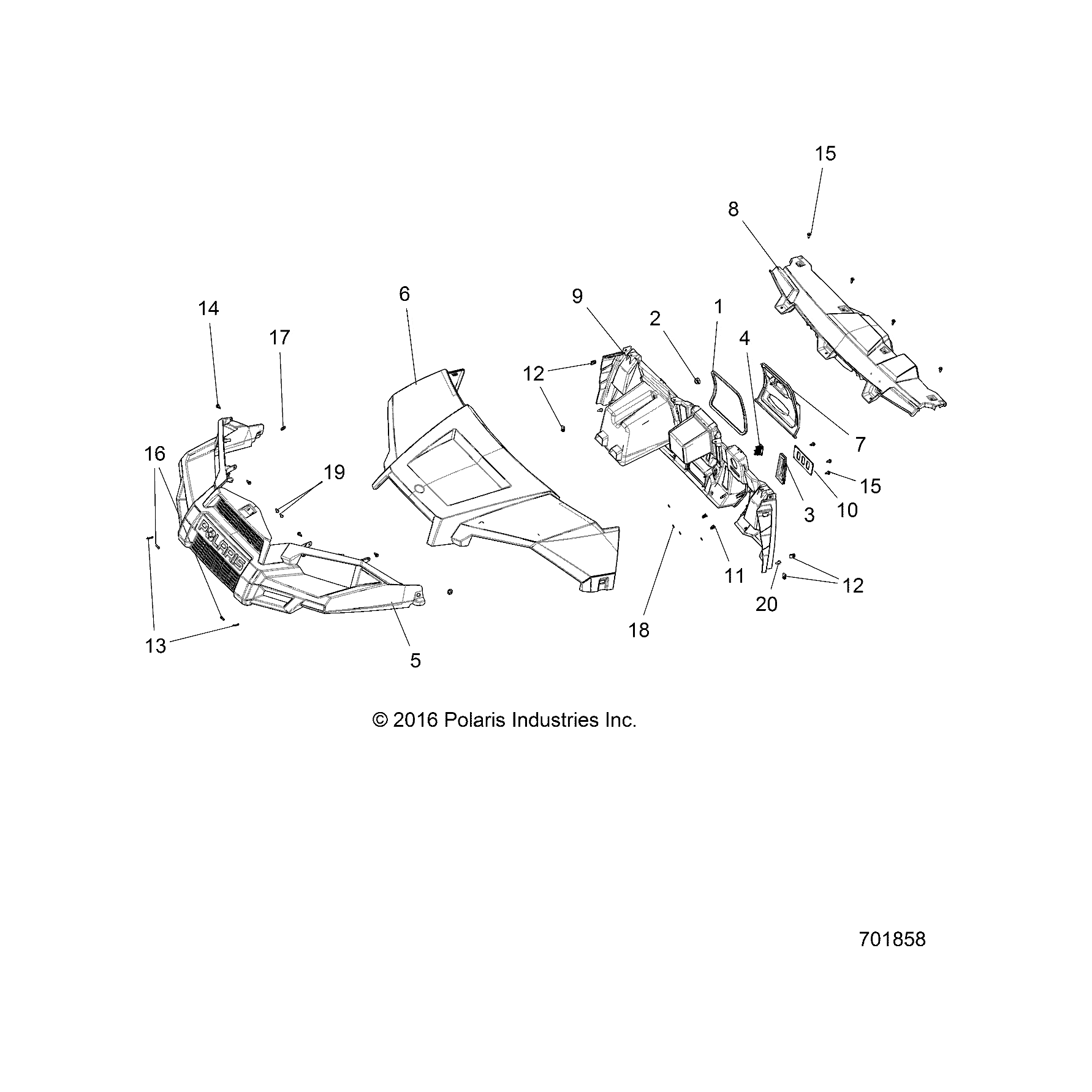 Plate-Switch by Polaris 5814158 OEM Hardware P5814158 Off Road Express