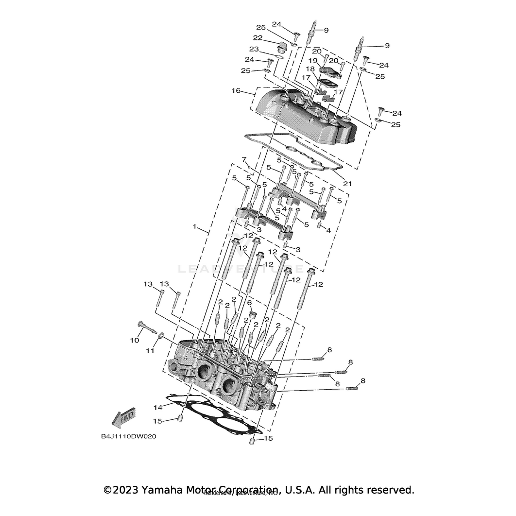 Plug, Spark (Ngk Lmar8gi-8) by Yamaha LMA-R8GI8-00-00 OEM Hardware LMA-R8GI8-00-00 Off Road Express