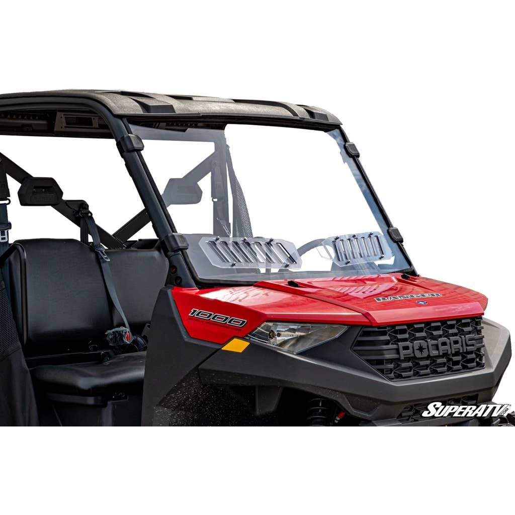 Polaris Ranger XP 1000 Scratch-Resistant Vented Full Windshield by SuperATV WS-P-RAN1K-V-70#RT Vented Windshield WS-P-RAN1K-V-70#RT SuperATV