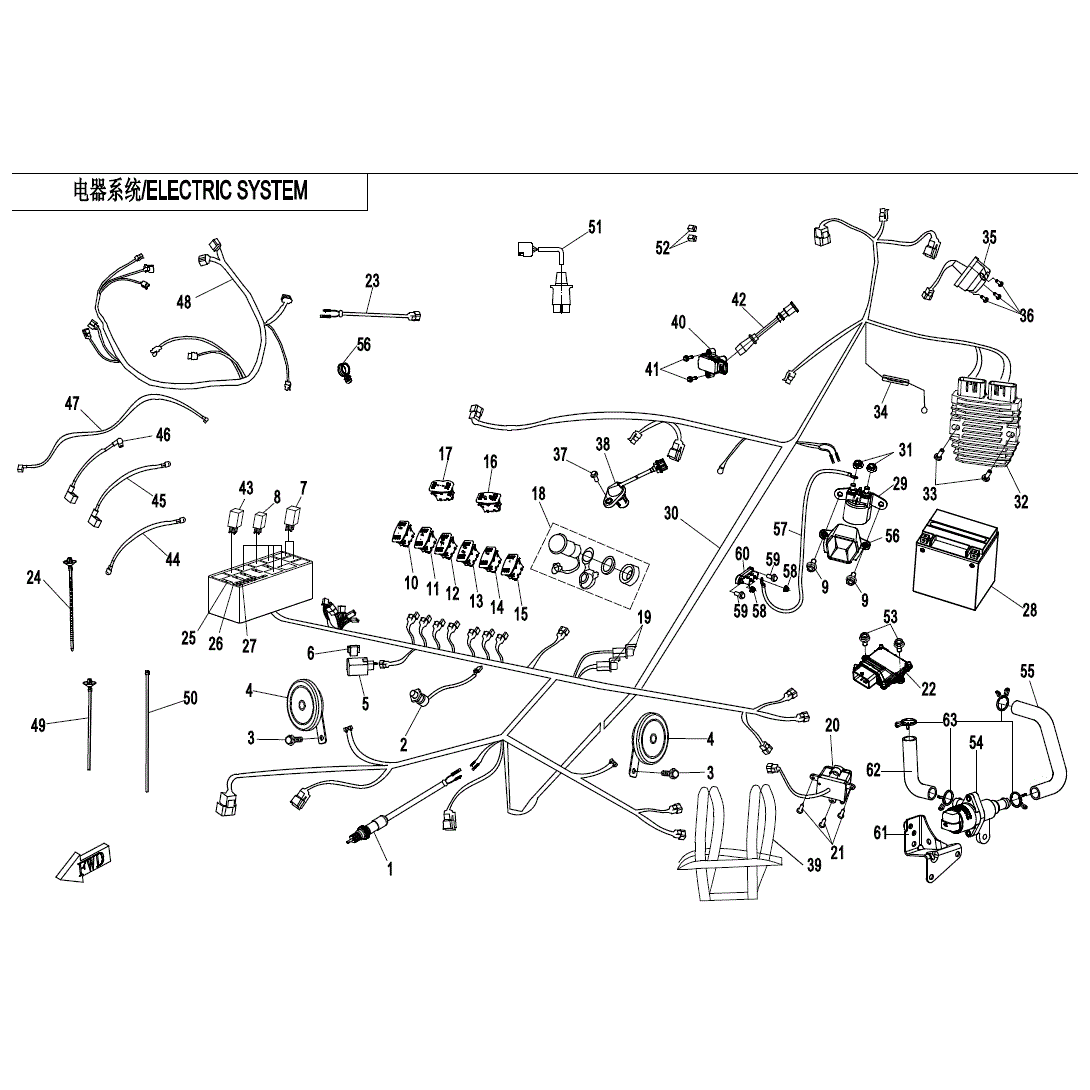 Positive Cable Starter Motor by CF Moto 7000-150520 OEM Hardware 7000-150520 Northstar Polaris
