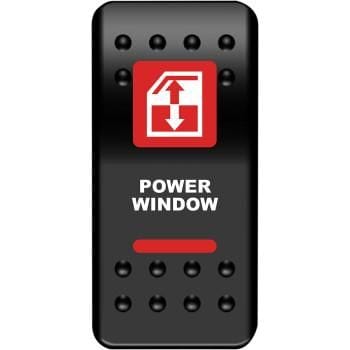 Moose Utility Red Power Window Rocker Switch Witchdoctors