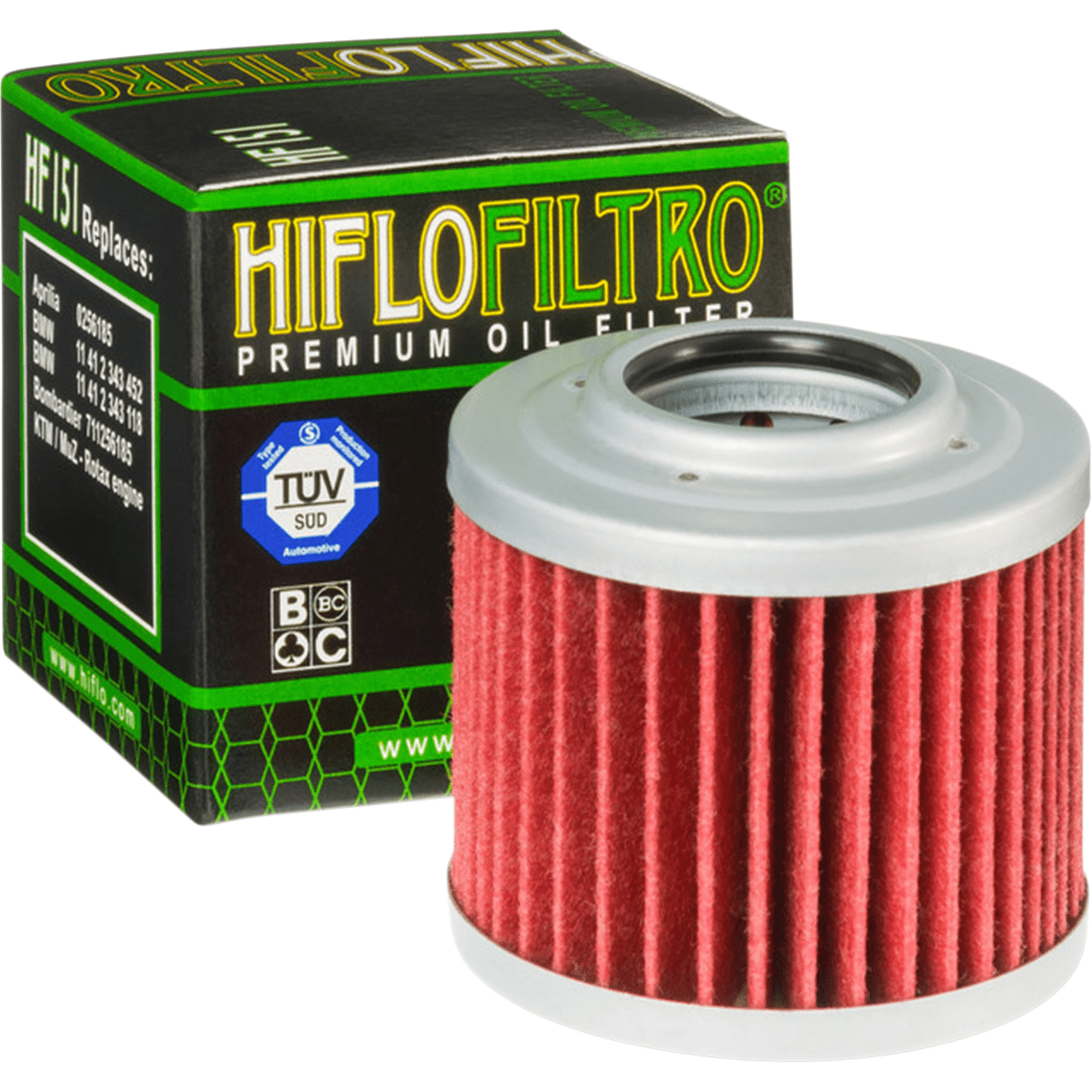 Premium Oil Filter Cartridge By Hiflofiltro HF151 Oil Filter HF151 Parts Unlimited