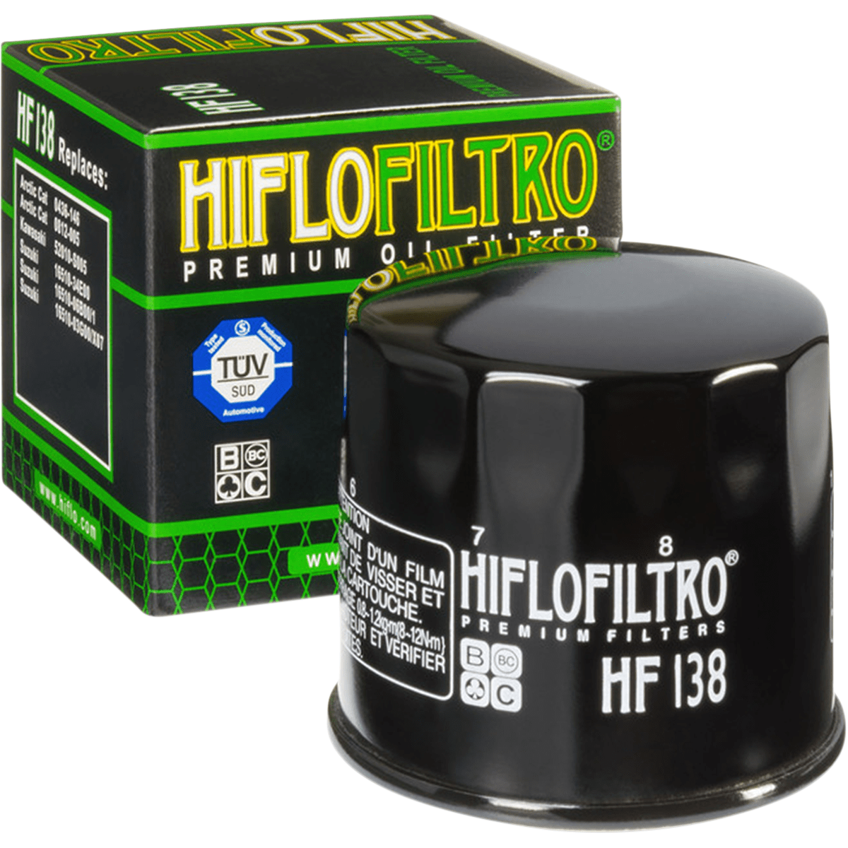 Premium Oil Filter Spin-On By Hiflofiltro HF138 Oil Filter HF138 Parts Unlimited