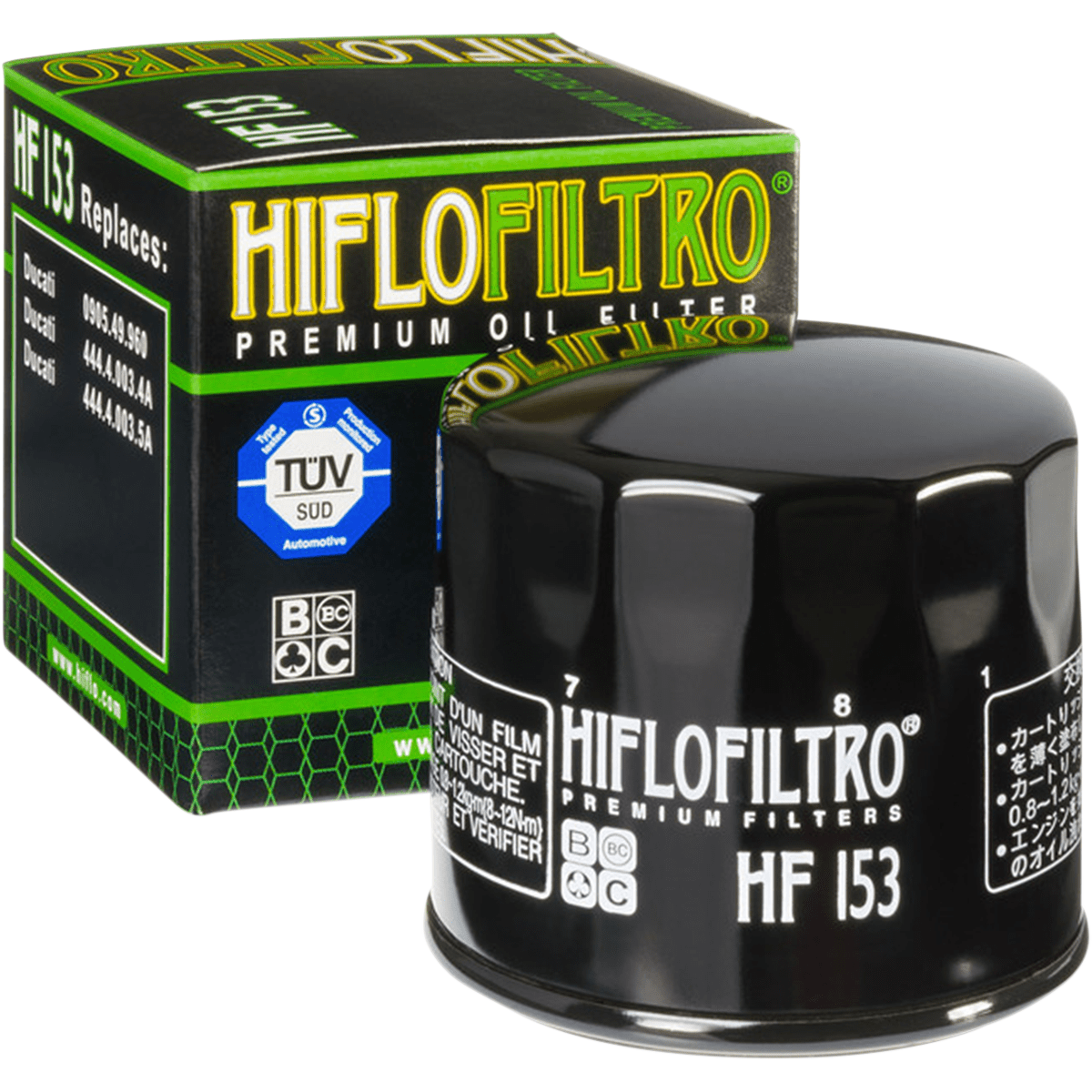 Premium Oil Filter Spin-On By Hiflofiltro HF153 Oil Filter HF153 Parts Unlimited