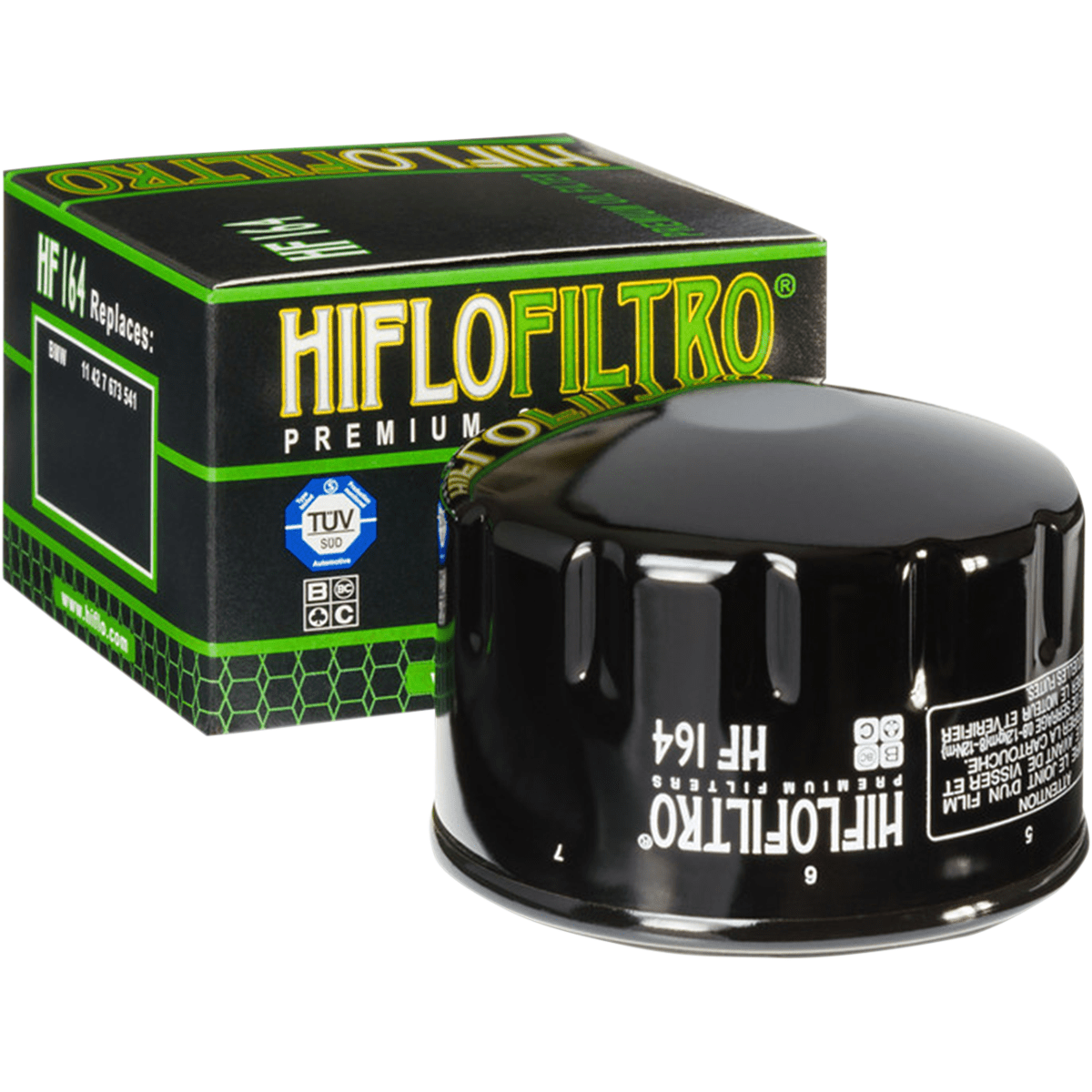Premium Oil Filter Spin-On By Hiflofiltro HF164 Oil Filter 0712-0083 Parts Unlimited