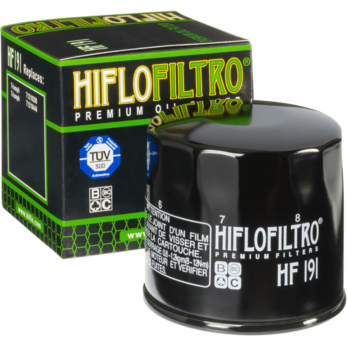 Premium Oil Filter Spin-On By Hiflofiltro HF191 Oil Filter HF191 Parts Unlimited
