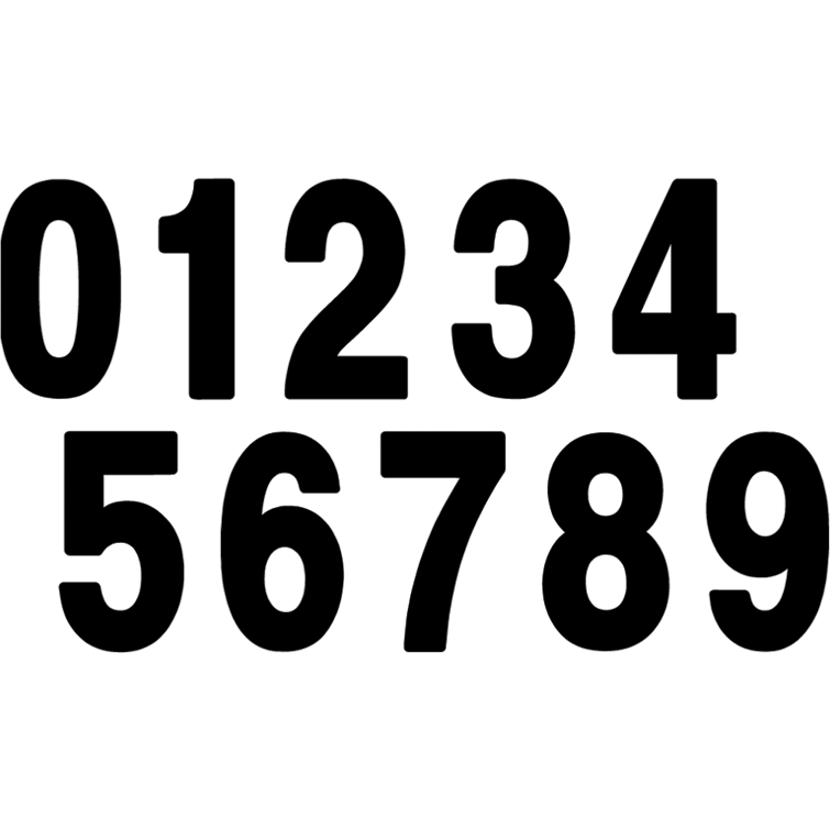 Pro Numbers By Factory Effex 03-0271 Number Set FX03-0271 Parts Unlimited