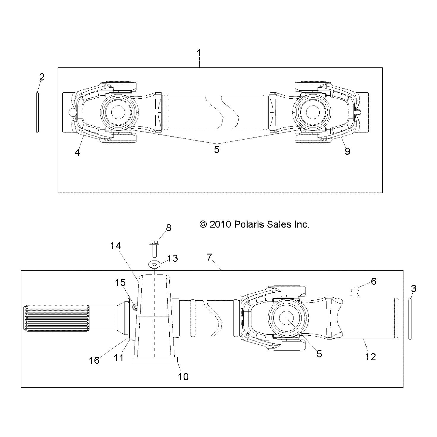 Prop Bearing, Front by Polaris 3514703 OEM Hardware P3514703 Off Road Express