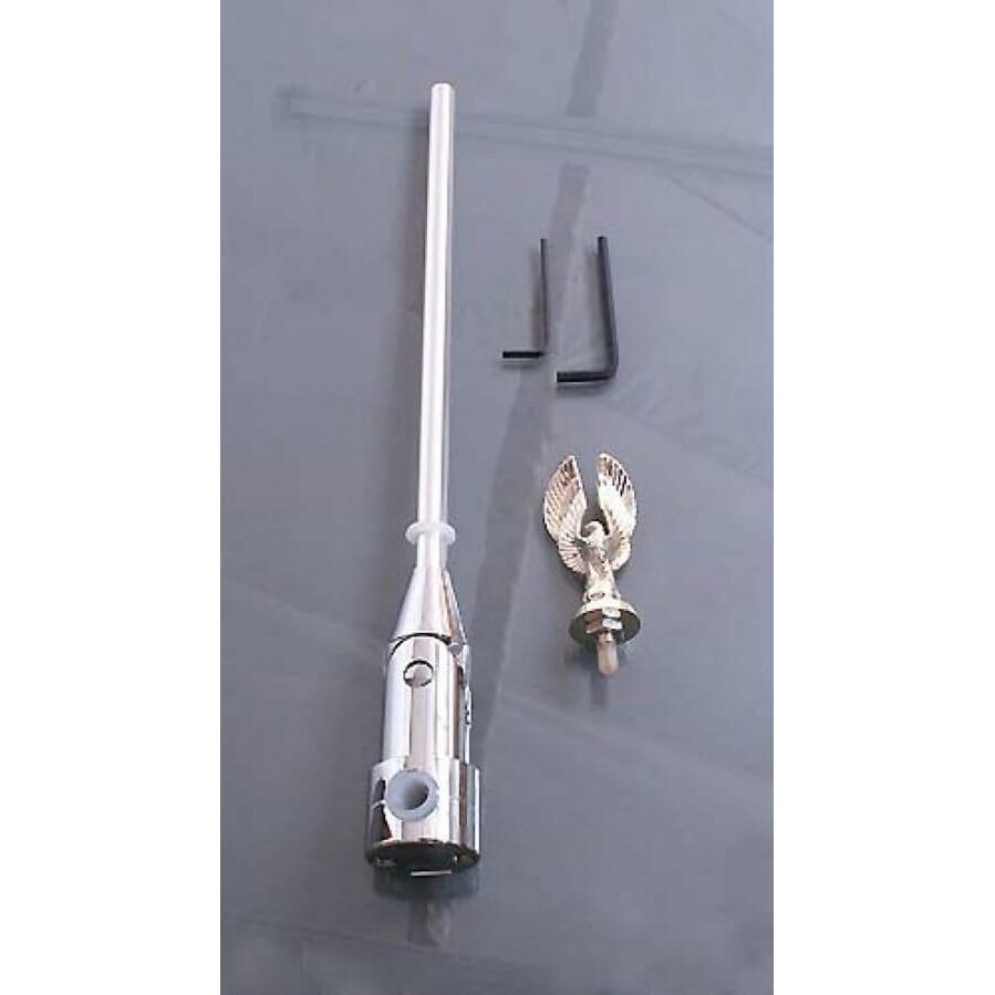 Rack Mounted Fold-Down Flag Pole for 6” x 9” Flags By Rivco FH300 Flag Mount