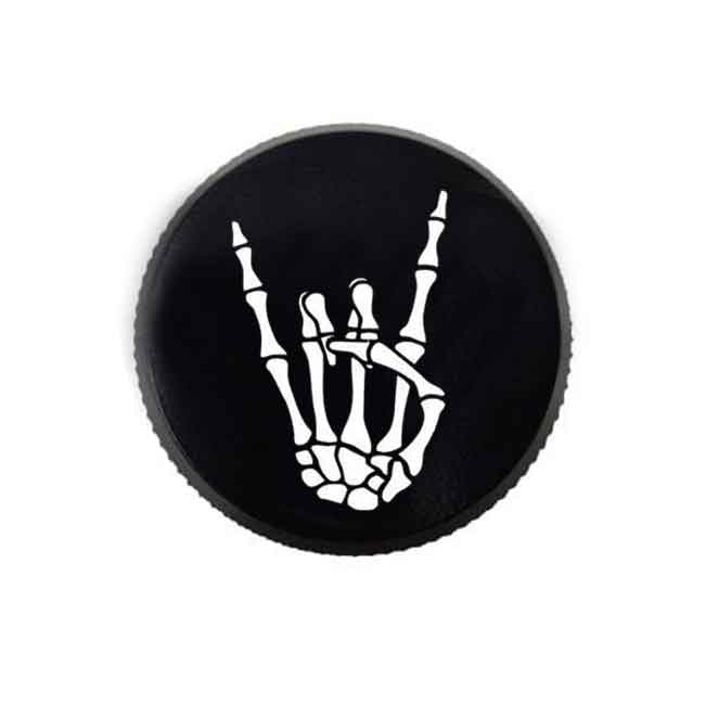 Rear Master Cylinder Cap Rock n Roll Style by Witchdoctors WD-RMCROCK Reservoir Cover