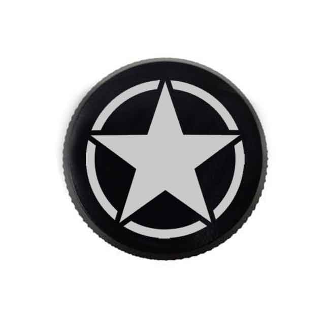 Rear Master Cylinder Cap US Army Star by Witchdoctors WD-RMCARMY-STAR Reservoir Cover
