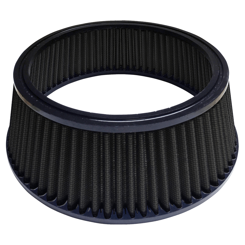 Replacement Filter for Round High Flow Indian  Air Cleaner, 111 by Wimmer Custom Cycle Filter, R-HFI, Black Air Cleaner