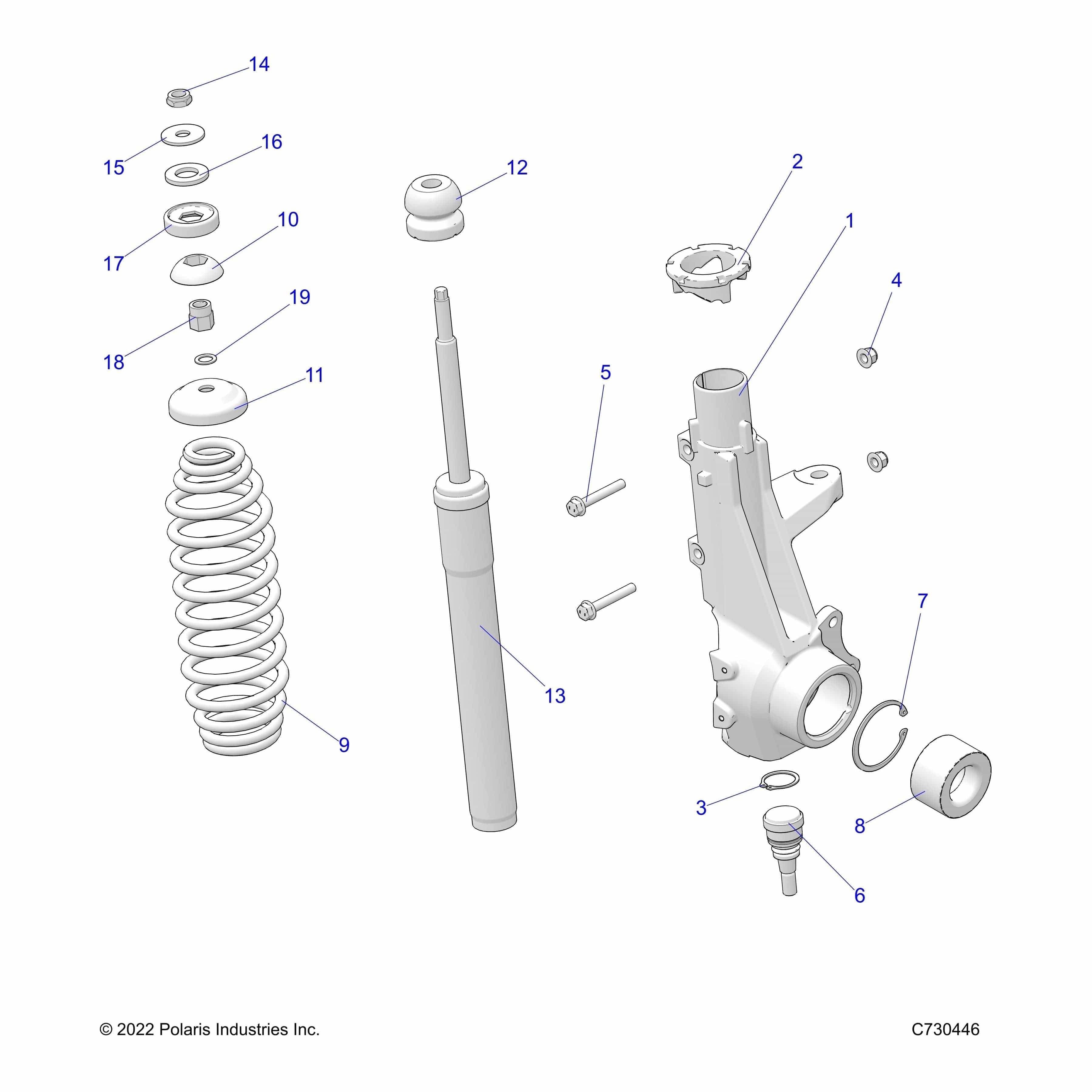 Retainer-Spring,Alumn by Polaris 5633698 OEM Hardware P5633698 Off Road Express