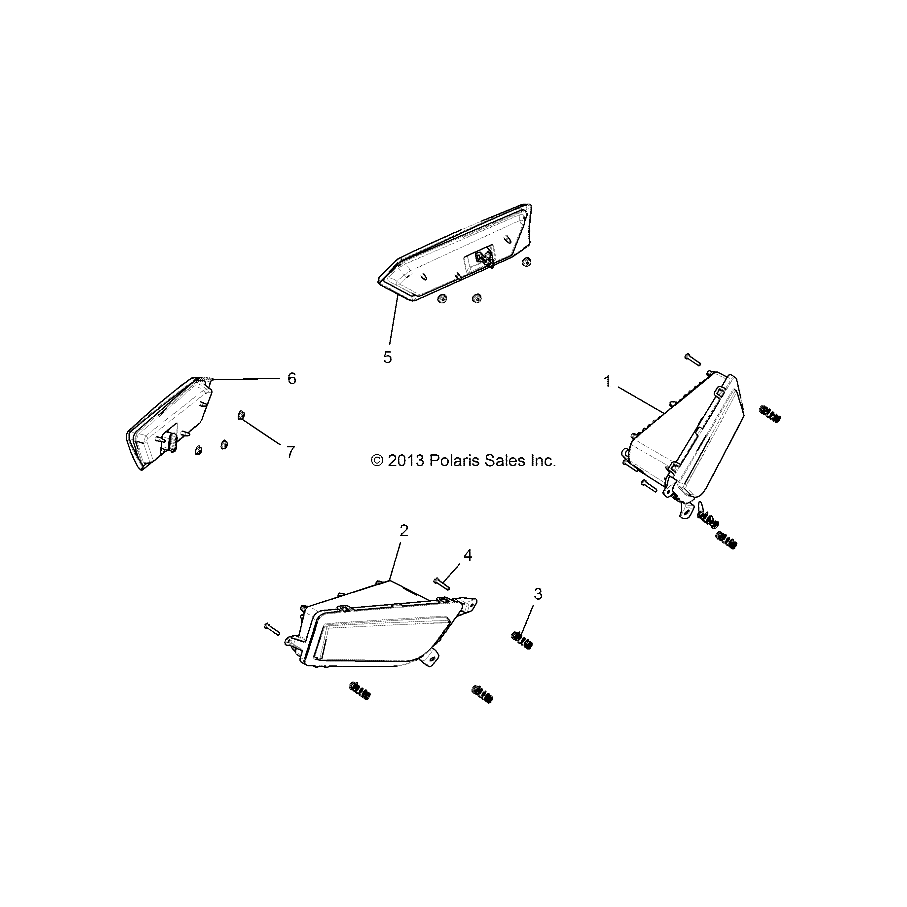 Right Hand Led Bumper Headlight by Polaris 2413787 OEM Hardware P2413787 Off Road Express